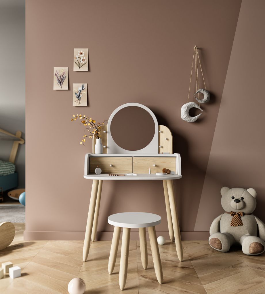 Coiffeuse Lili avec tabouret
